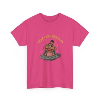 Jezzy UFO Shirt Pink Gold Lettering
