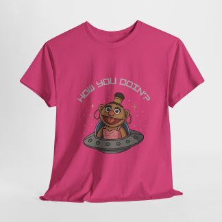 Jezzy UFO Shirt Pink Silver Lettering