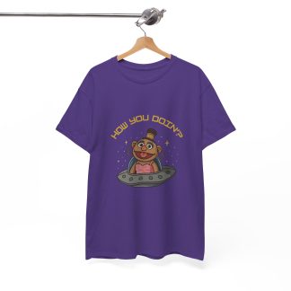 Jezzy UFO Shirt Purple Gold Lettering