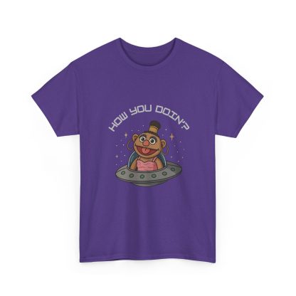 Jezzy UFO Shirt Purple Silver Lettering